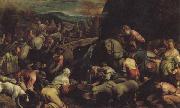 Jacopo Bassano The Israelites Drinkintg the Miraculous Water oil on canvas